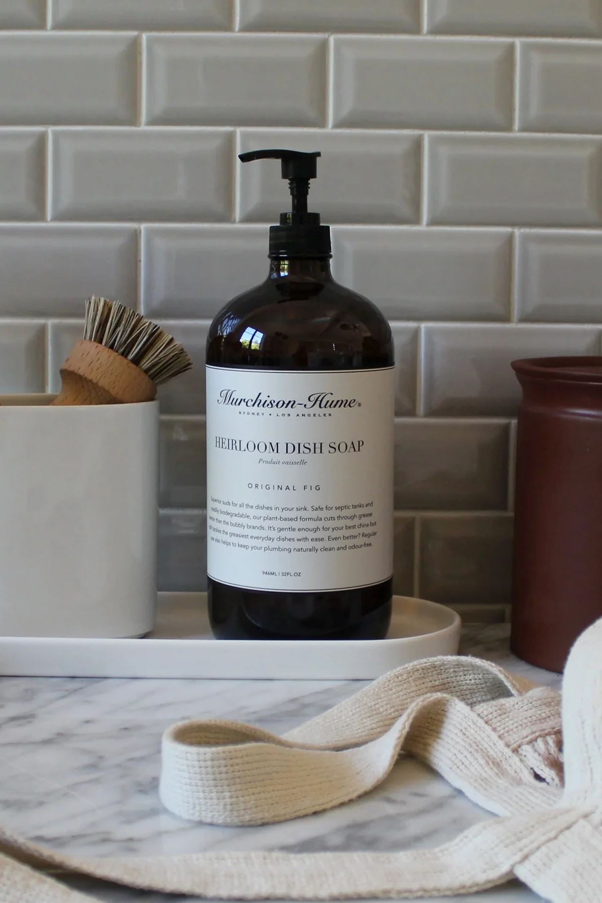 MURCHISON HUME Heirloom Dish Soap in Amber Glass - Fig CLEANING ACCESSORY - Zabecca Living