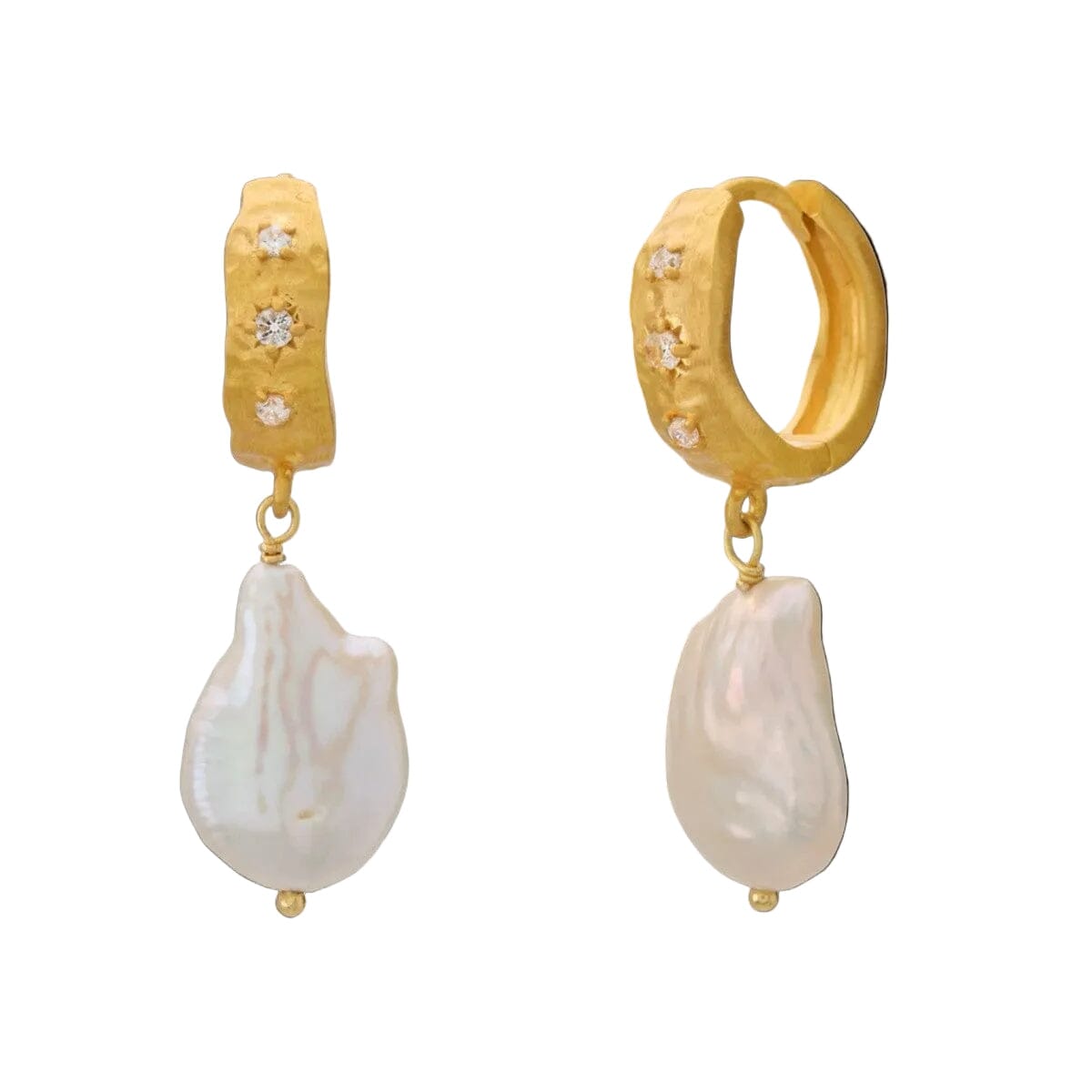 MURKANI Cosmic Love MEDIUM Earring with Pearl Earrings - Zabecca Living