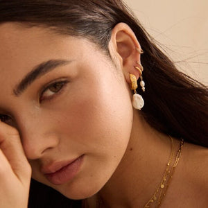 MURKANI Cosmic Love MEDIUM Earring with Pearl Earrings - Zabecca Living