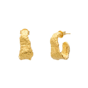 MURKANI Eterna Hoop Earrings - 18KT Yellow Gold Plate Earrings - Zabecca Living