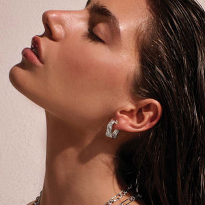 MURKANI Eterna Hoop Earrings - Sterling Silver Earrings - Zabecca Living