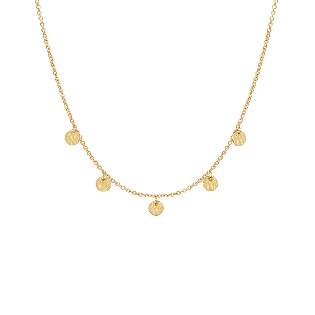 MURKANI Grace Disc Choker - 18KT Yellow Gold Plate Necklace - Zabecca Living