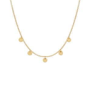 MURKANI Grace Disc Choker - 18KT Yellow Gold Plate Necklace - Zabecca Living