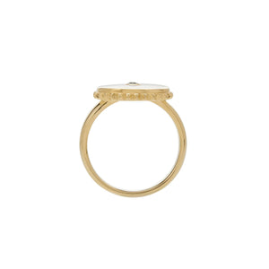 MURKANI Halcyon Shield Ring - 18KT Gold Plate Ring - Zabecca Living