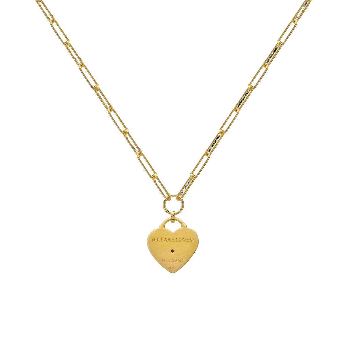 MURKANI Love You Large Heart Necklace Necklace - Zabecca Living