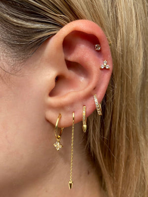 MURKANI Sahara Dagger Thread Earrings - 18KT Gold Plate Earrings - Zabecca Living