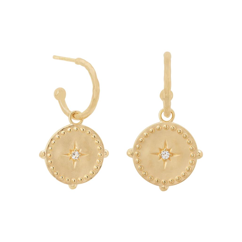 MURKANI Small Hoop Earrings - 18KT Gold Plate Earrings - Zabecca Living