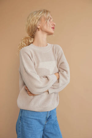 OAT AVA Moa Jumper - Peanut Jumpers + Knitwear - Zabecca Living