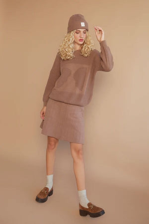 OAT AVA Moa Jumper - Walnut Jumpers + Knitwear - Zabecca Living