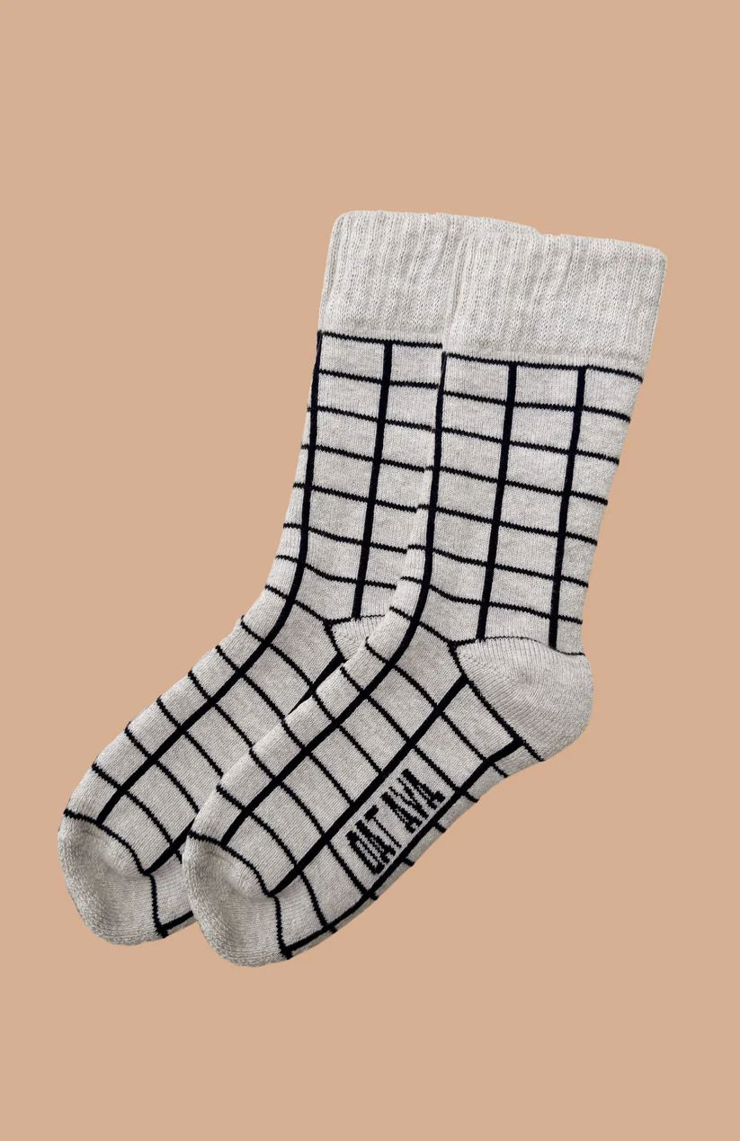 OAT AVA Winter Socks - Natural/Night Sky Socks - Zabecca Living