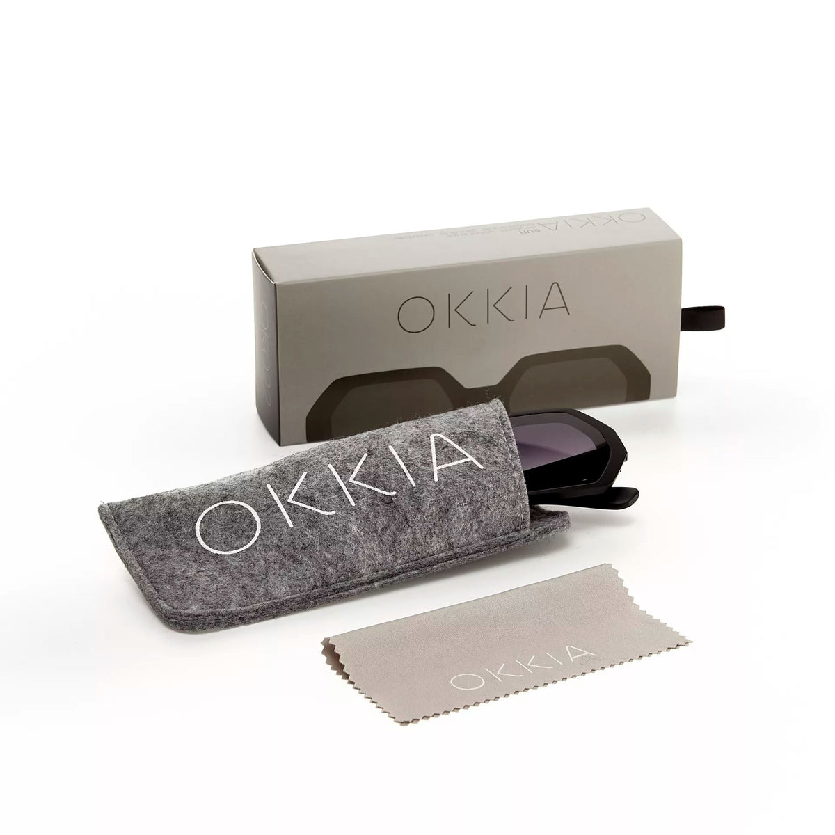 OKKIA Andrea Sunglasses - Black Sunglasses - Zabecca Living