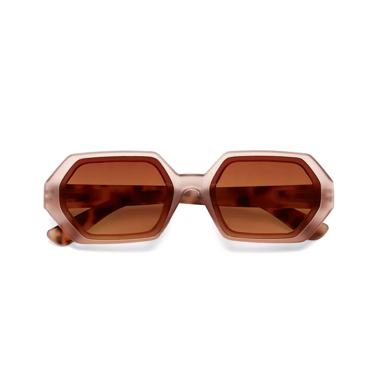 OKKIA Andrea Sunglasses - Pink Havana Sunglasses - Zabecca Living