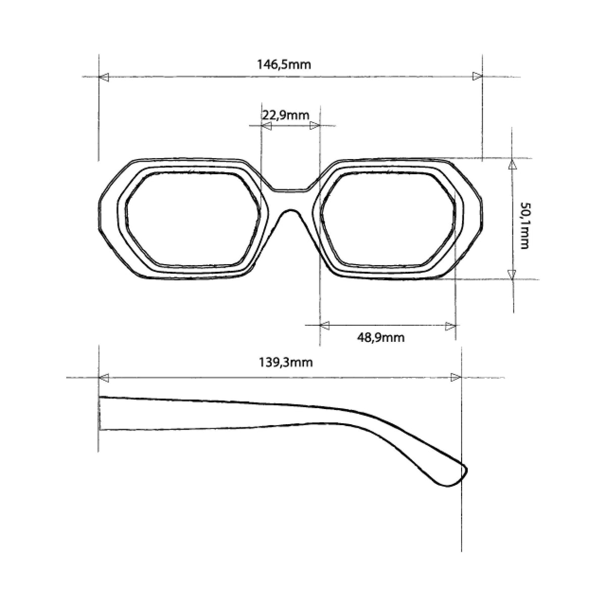 OKKIA Andrea Sunglasses - Weed Sunglasses - Zabecca Living