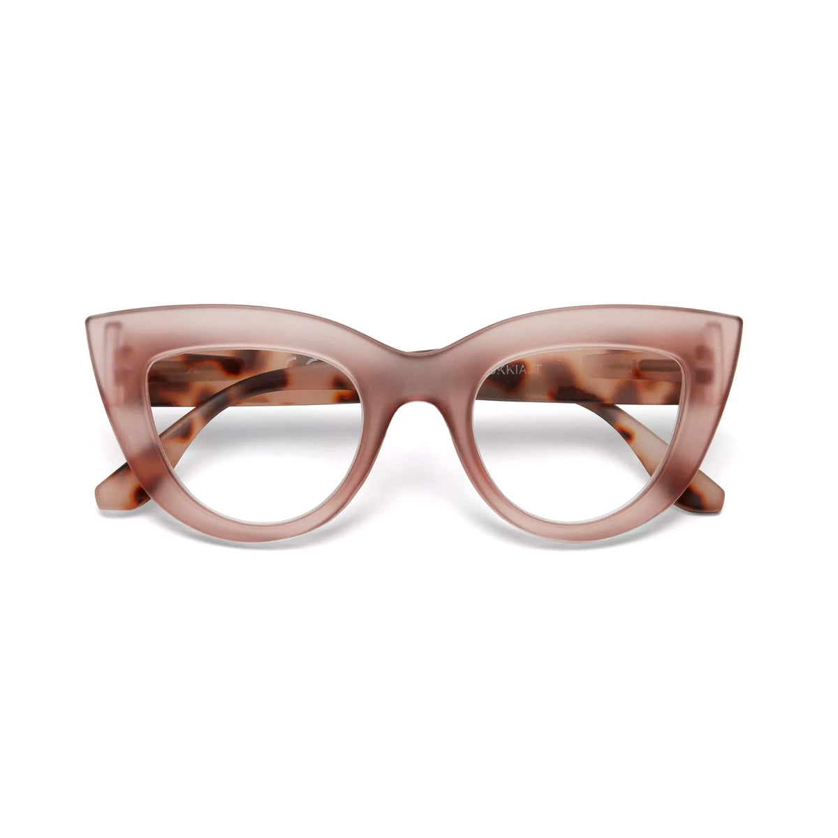 OKKIA Claudia Big Cat Eye Sunglasses - Pink Havana Sunglasses - Zabecca Living