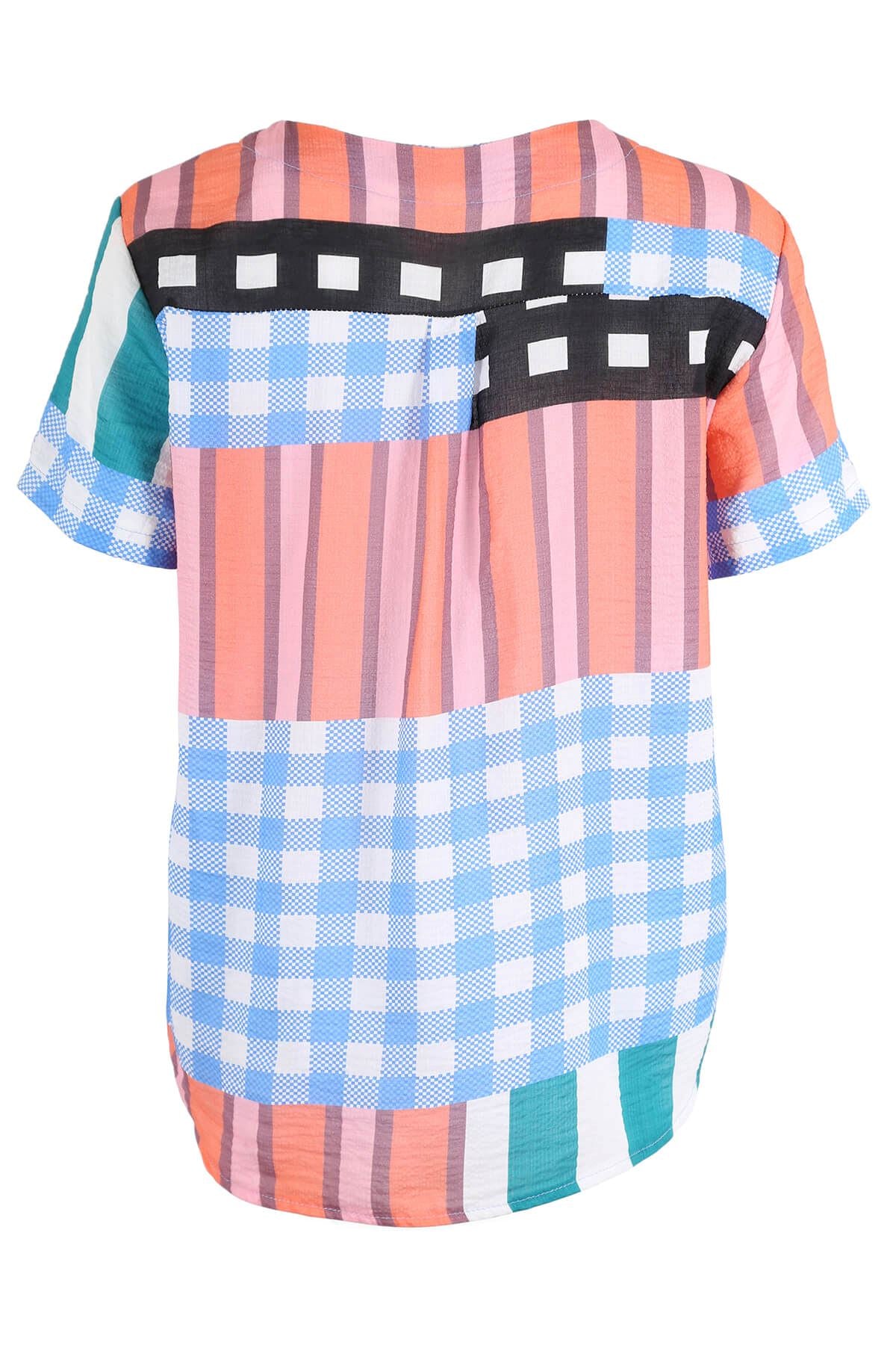 OLGA DE POLGA Central Park Top Seersucker - Blue Shirts &amp; Blouses - Zabecca Living