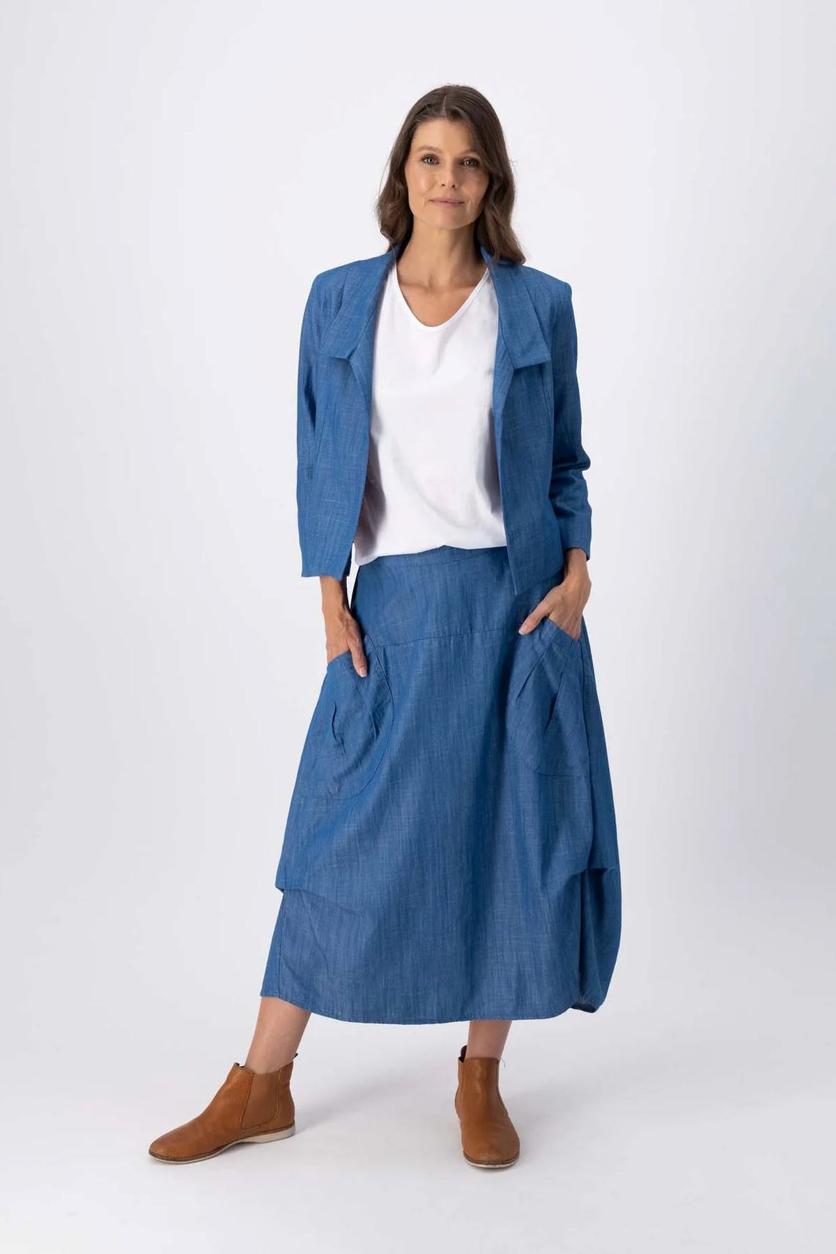 OLGA DE POLGA Le Studio Esprit Blazer - Denim Jacket - Zabecca Living