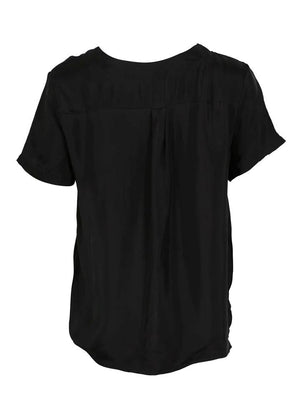 OLGA DE POLGA Metropolitan Top - Black Wash Shirts & Blouses - Zabecca Living