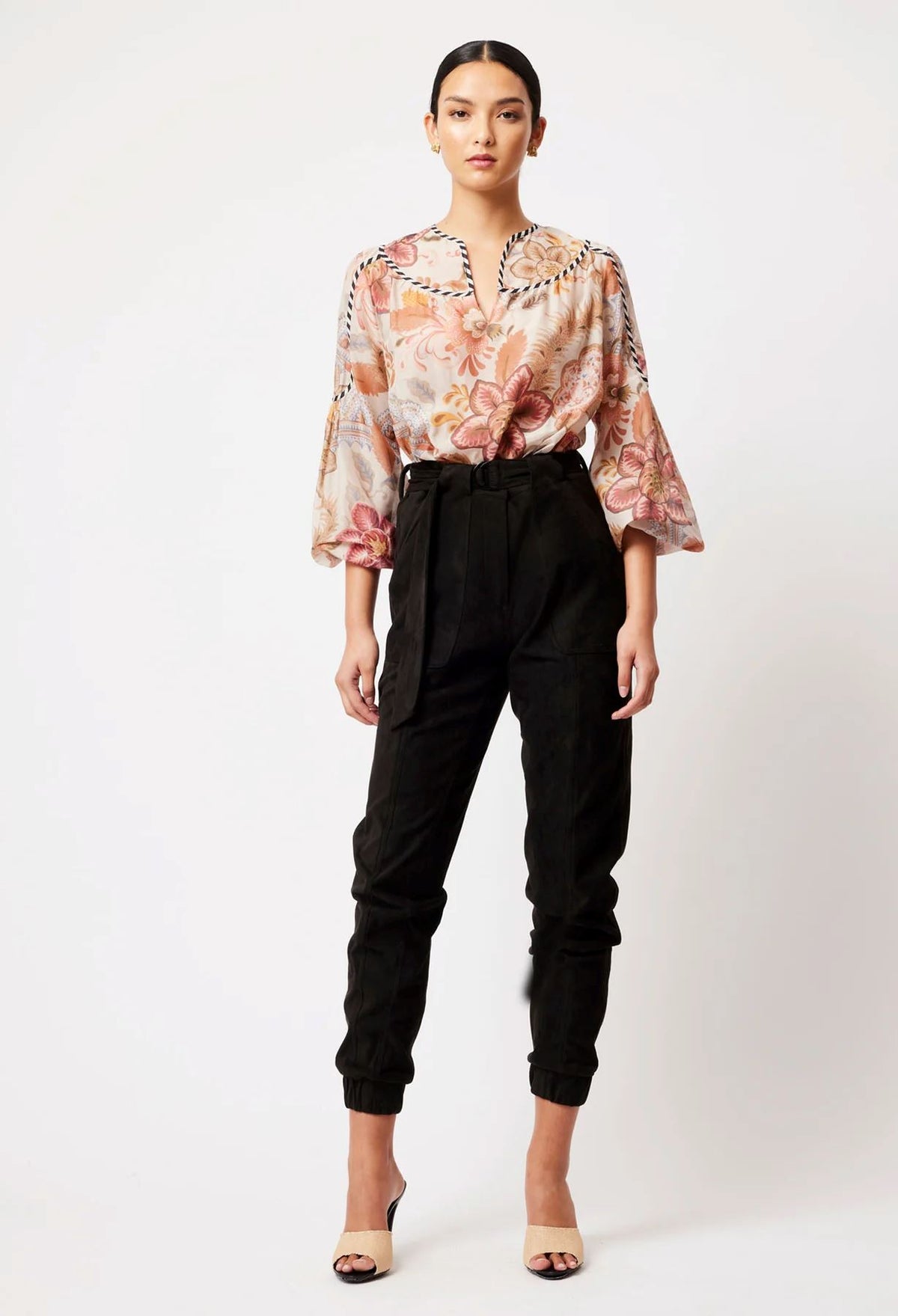 ONCE WAS Altair Cotton Silk Top - Aires Floral Shirts &amp; Blouses - Zabecca Living