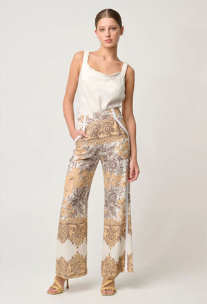 ONCE WAS Danxia Linen Viscose Pant - Golden Mallow PANTS - Zabecca Living