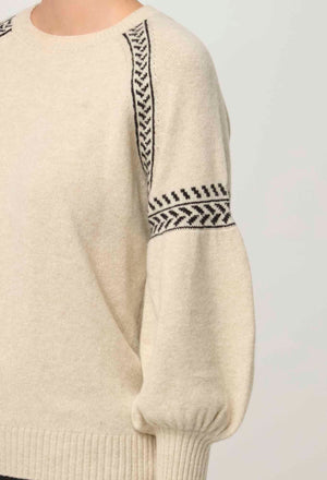 ONCE WAS Luna Merino Wool Knit Top - Blanca Jumpers + Knitwear - Zabecca Living