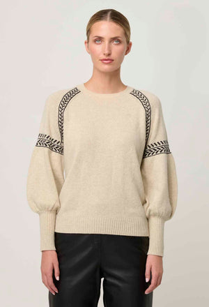 ONCE WAS Luna Merino Wool Knit Top - Blanca Jumpers + Knitwear - Zabecca Living