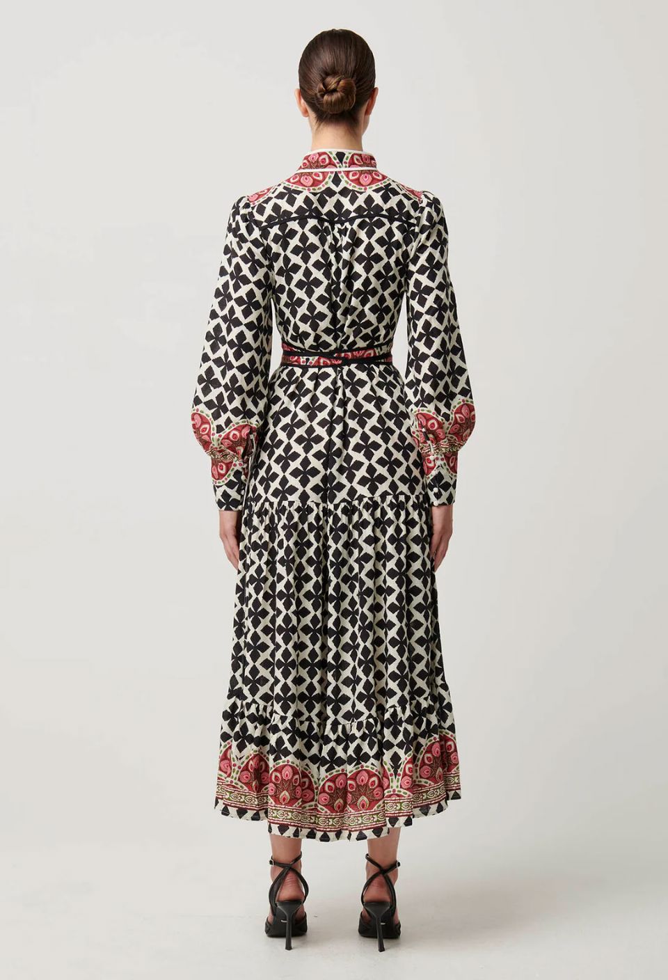 ONCE WAS Marielle Linen Viscose Dress - Country Tapestry Dress - Zabecca Living