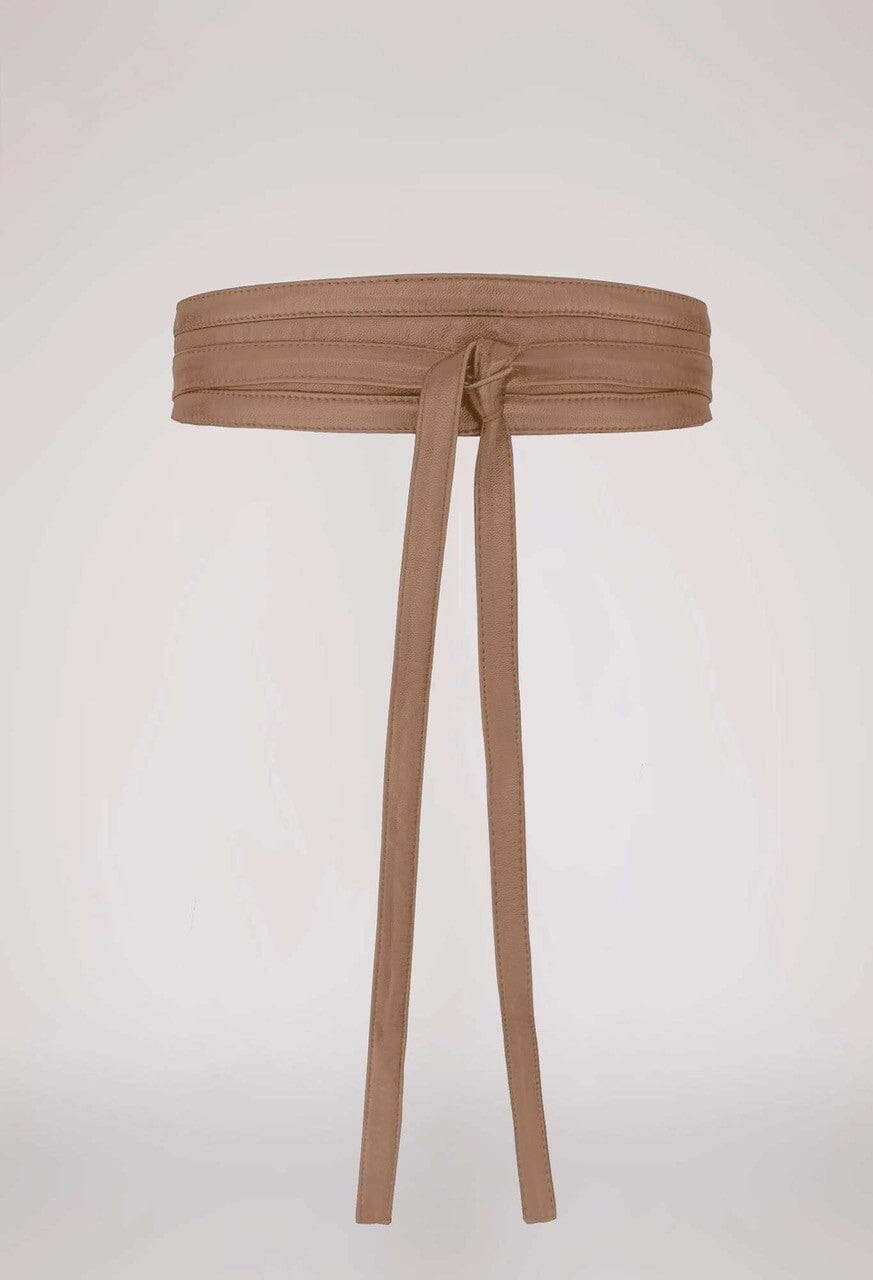 ONCE WAS Milton Leather Belt - Husk BELT - Zabecca Living