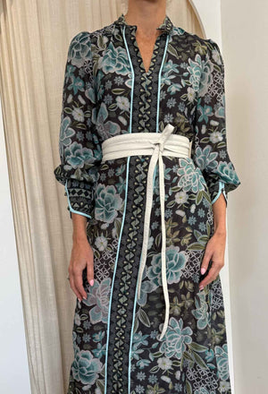 ONCE WAS Milton Leather Belt - Ivory BELT - Zabecca Living