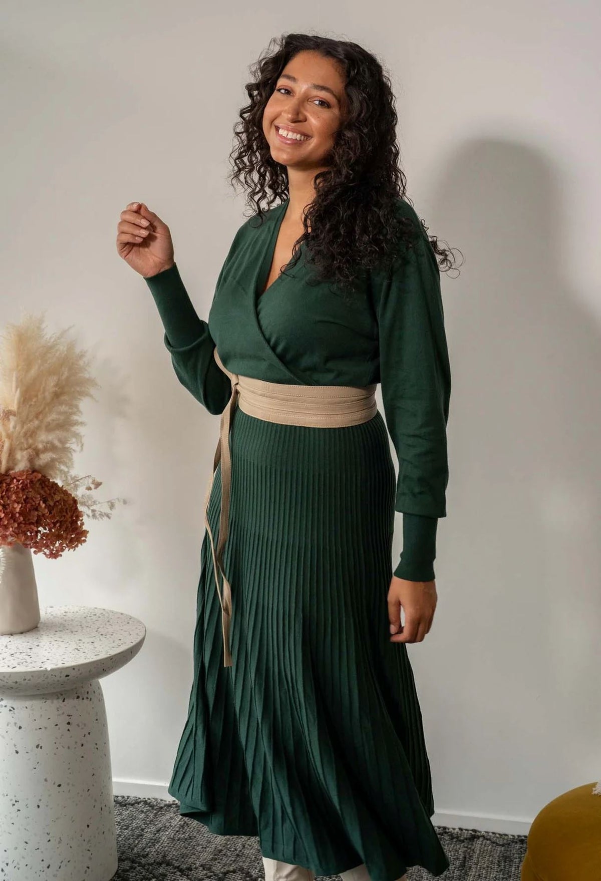 ONCE WAS Milton Leather Belt - Oatmeal BELT - Zabecca Living