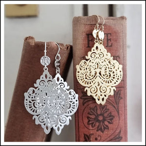 PAIRD Laced Empress Standard Earrings - Silver Earrings - Zabecca Living