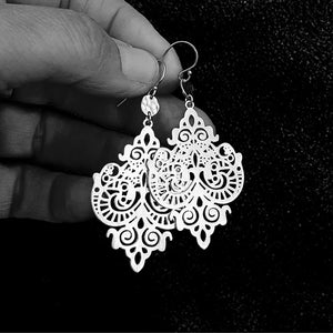 PAIRD Laced Empress Standard Earrings - Silver Earrings - Zabecca Living