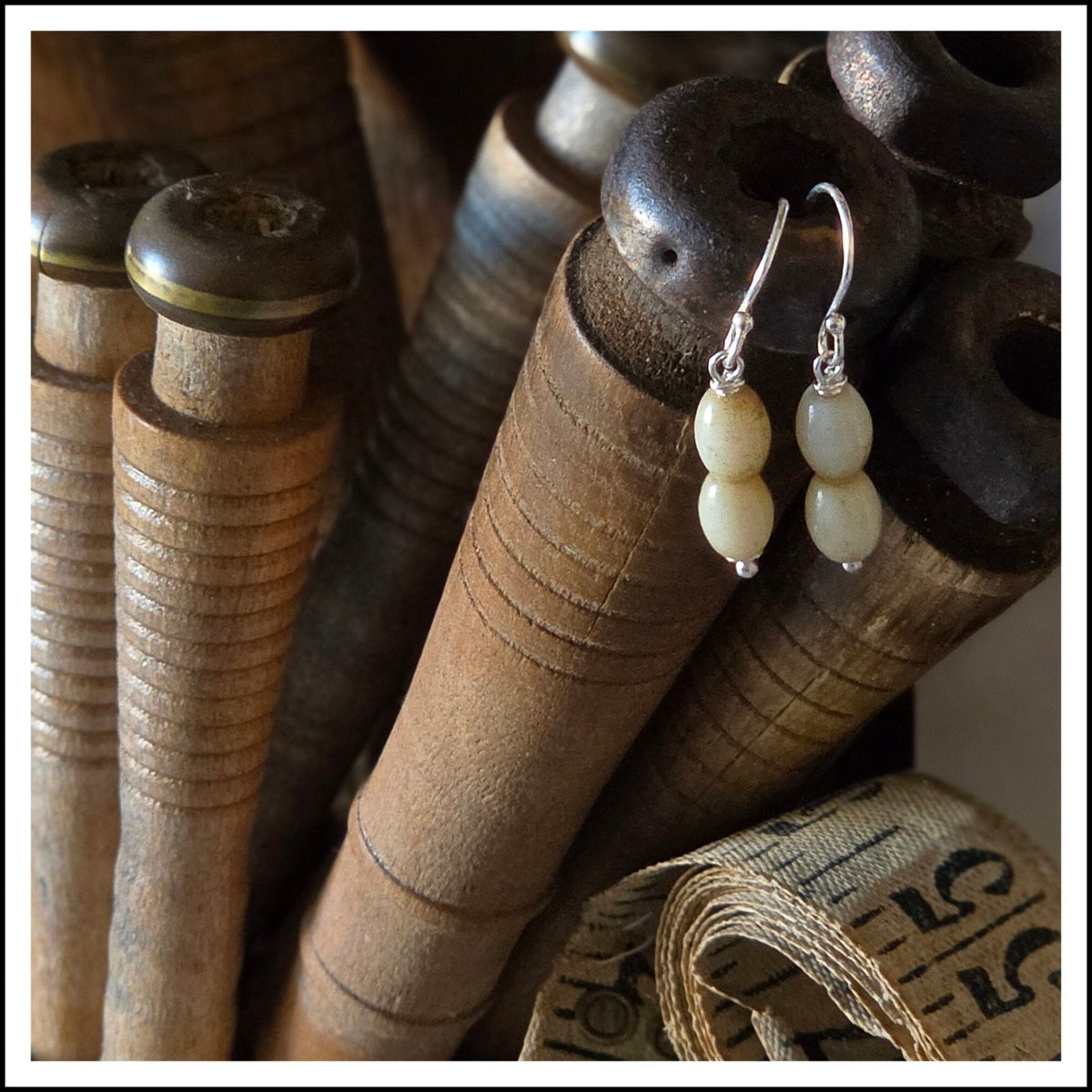 PAIRD Stacked Stones Standard Earwires Earrings - Zabecca Living