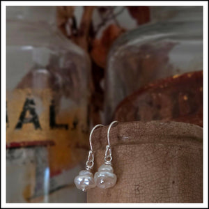 PAIRD Twin Pearl Standard Earwires Earrings - Zabecca Living