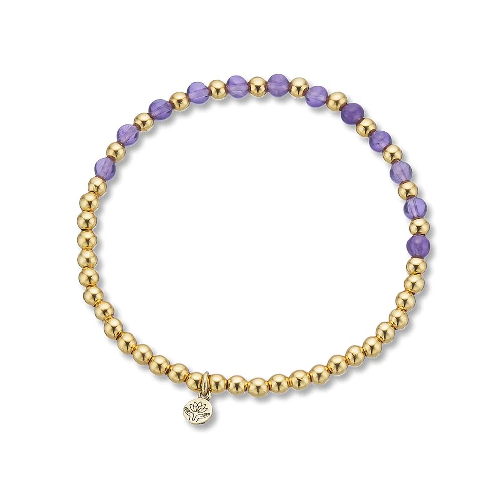 PALAS Amethyst Lotus Purity Bracelet BRACELET - Zabecca Living