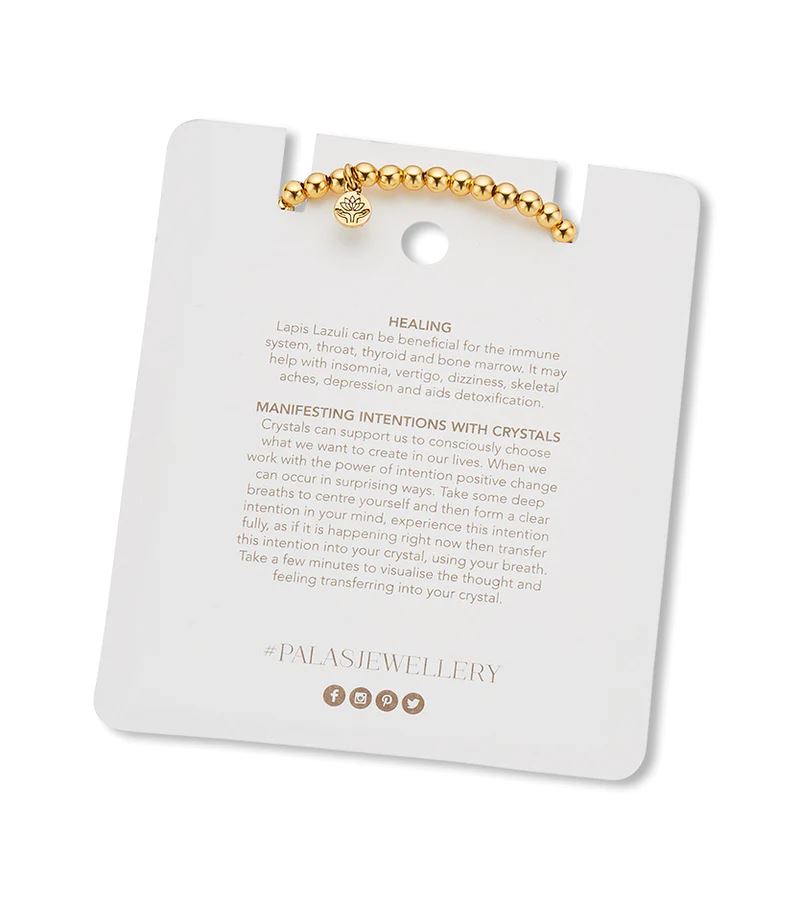 PALAS Lapis Lazuli Purity Bracelet BRACELET - Zabecca Living