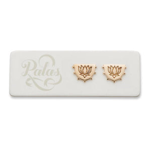 PALAS Little Lotus Stud Earrings Earrings - Zabecca Living