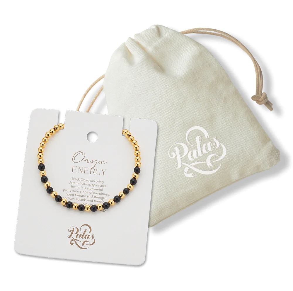PALAS Onyx Lotus Purity Bracelet BRACELET - Zabecca Living