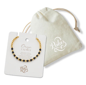 PALAS Onyx Lotus Purity Bracelet BRACELET - Zabecca Living