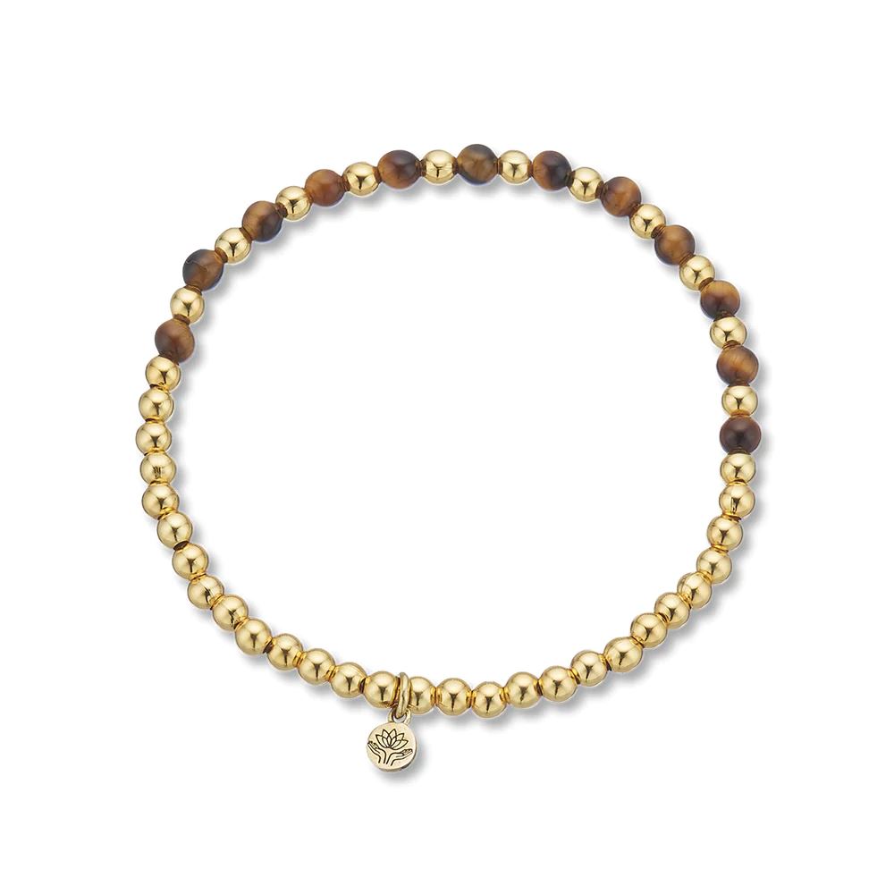 PALAS Tiger's Eye Lotus Purity Bracelet BRACELET - Zabecca Living