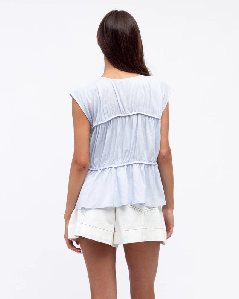 PAPER HEART Hailey Top - Blue Shirts &amp; Blouses - Zabecca Living