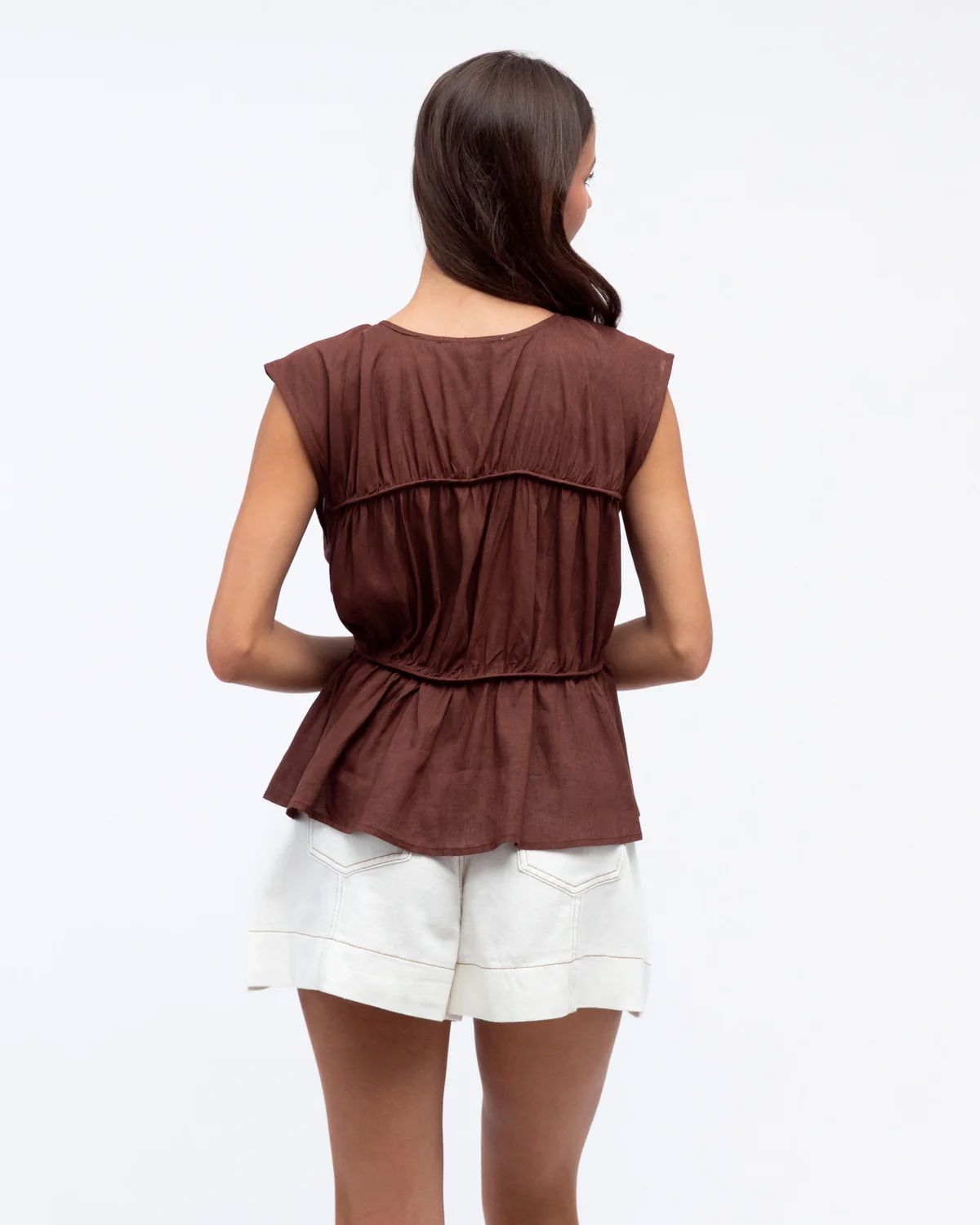 PAPER HEART Hailey Top - Chocolate Shirts &amp; Blouses - Zabecca Living