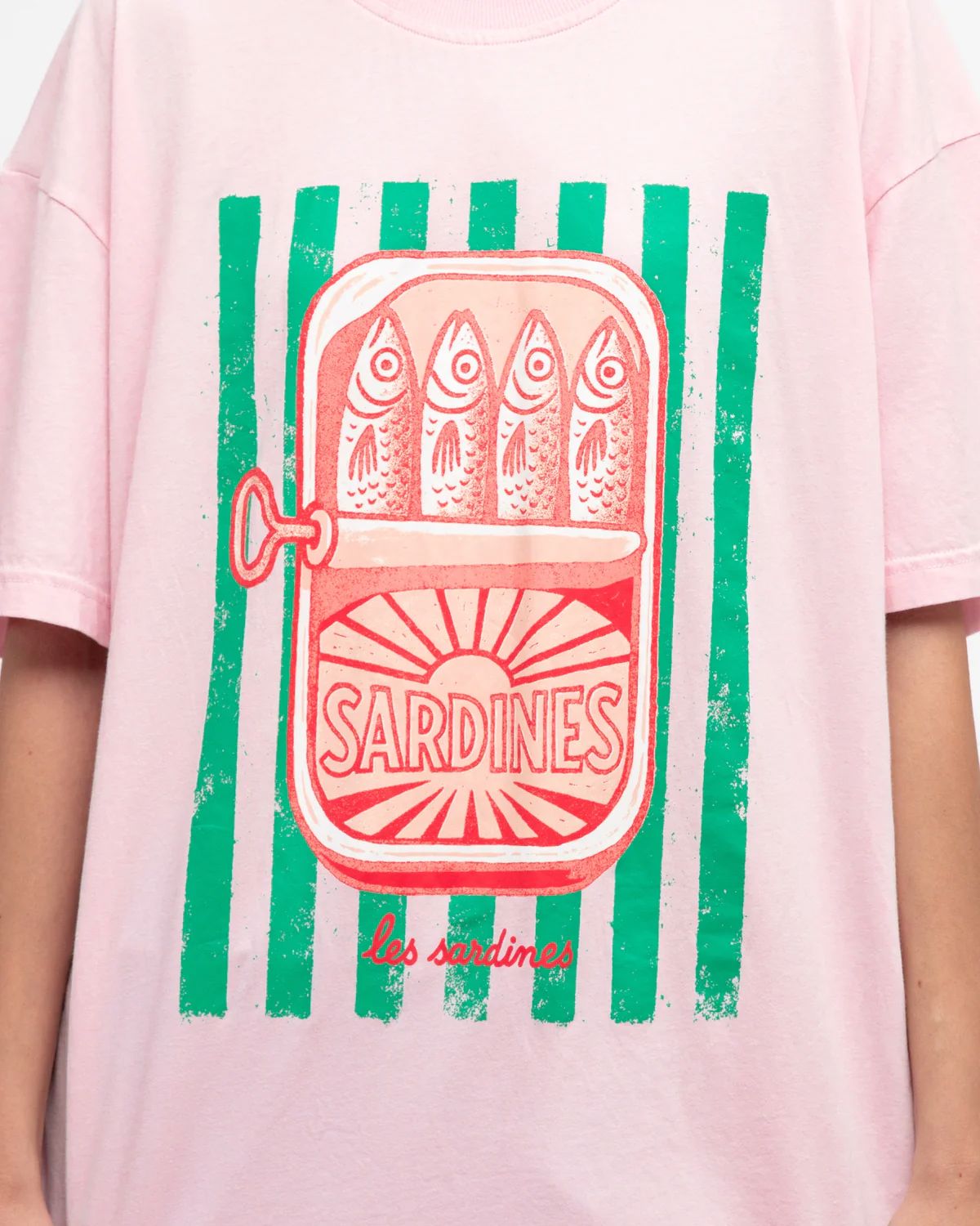 PAPER HEART Sardines Tee - Pink Tee - Zabecca Living