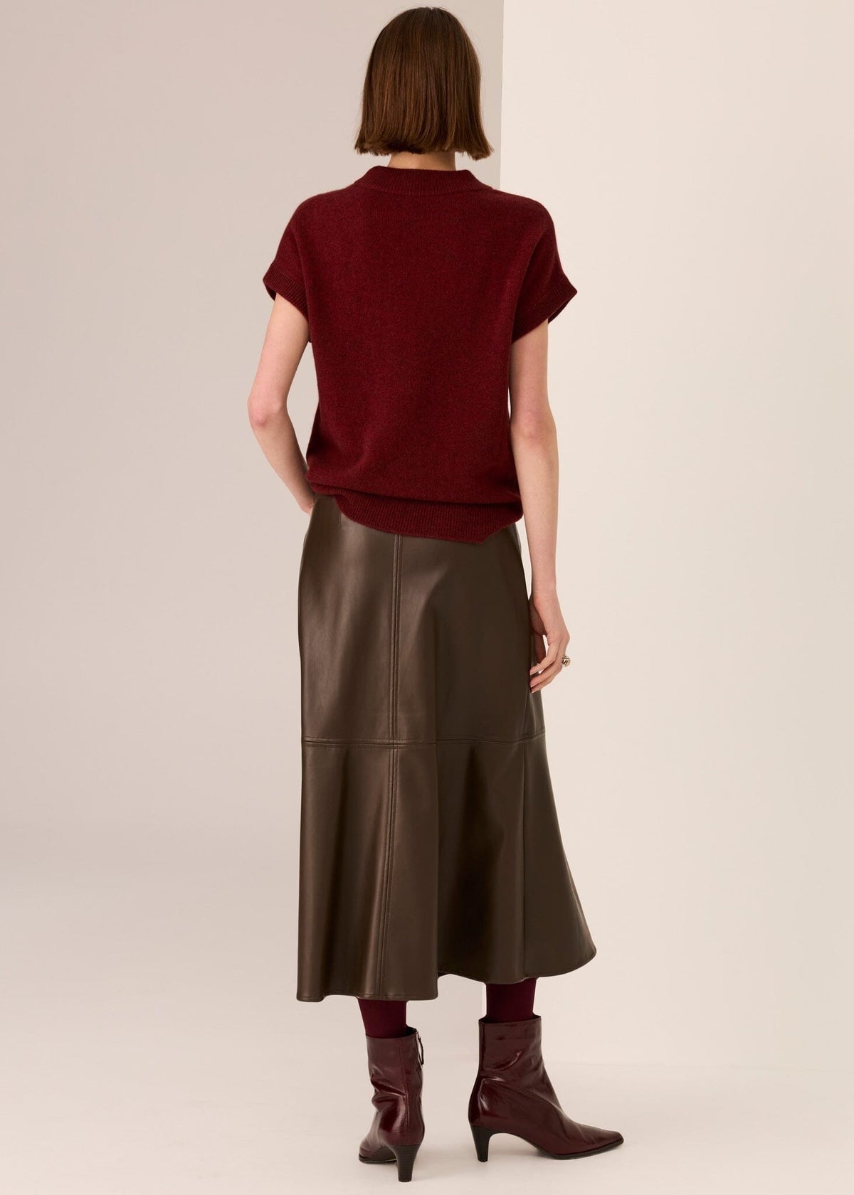 POL Astor Turtleneck Tee - Wine Jumpers + Knitwear - Zabecca Living