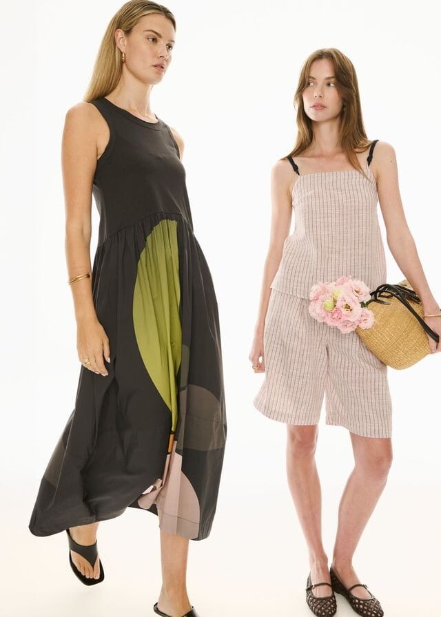 POL Belle Print Tank Dress - Art Print DRESS - Zabecca Living