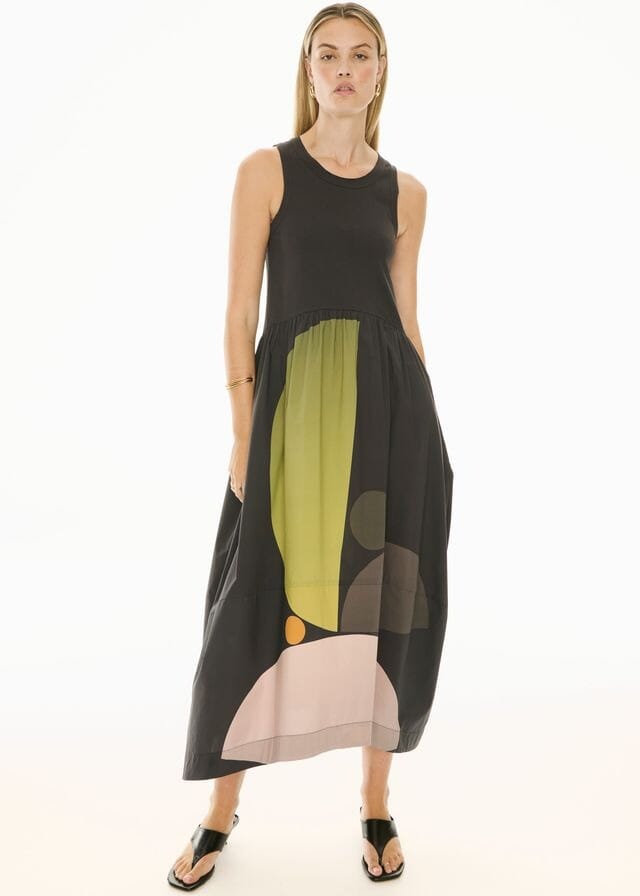 POL Belle Print Tank Dress - Art Print DRESS - Zabecca Living