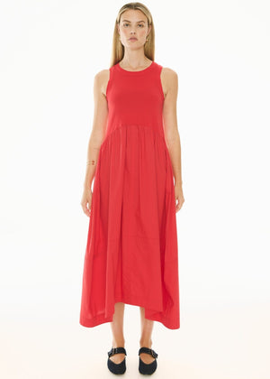 POL Belle Tank Dress - Red DRESS - Zabecca Living