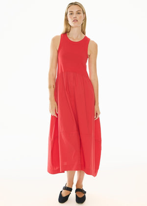 POL Belle Tank Dress - Red DRESS - Zabecca Living