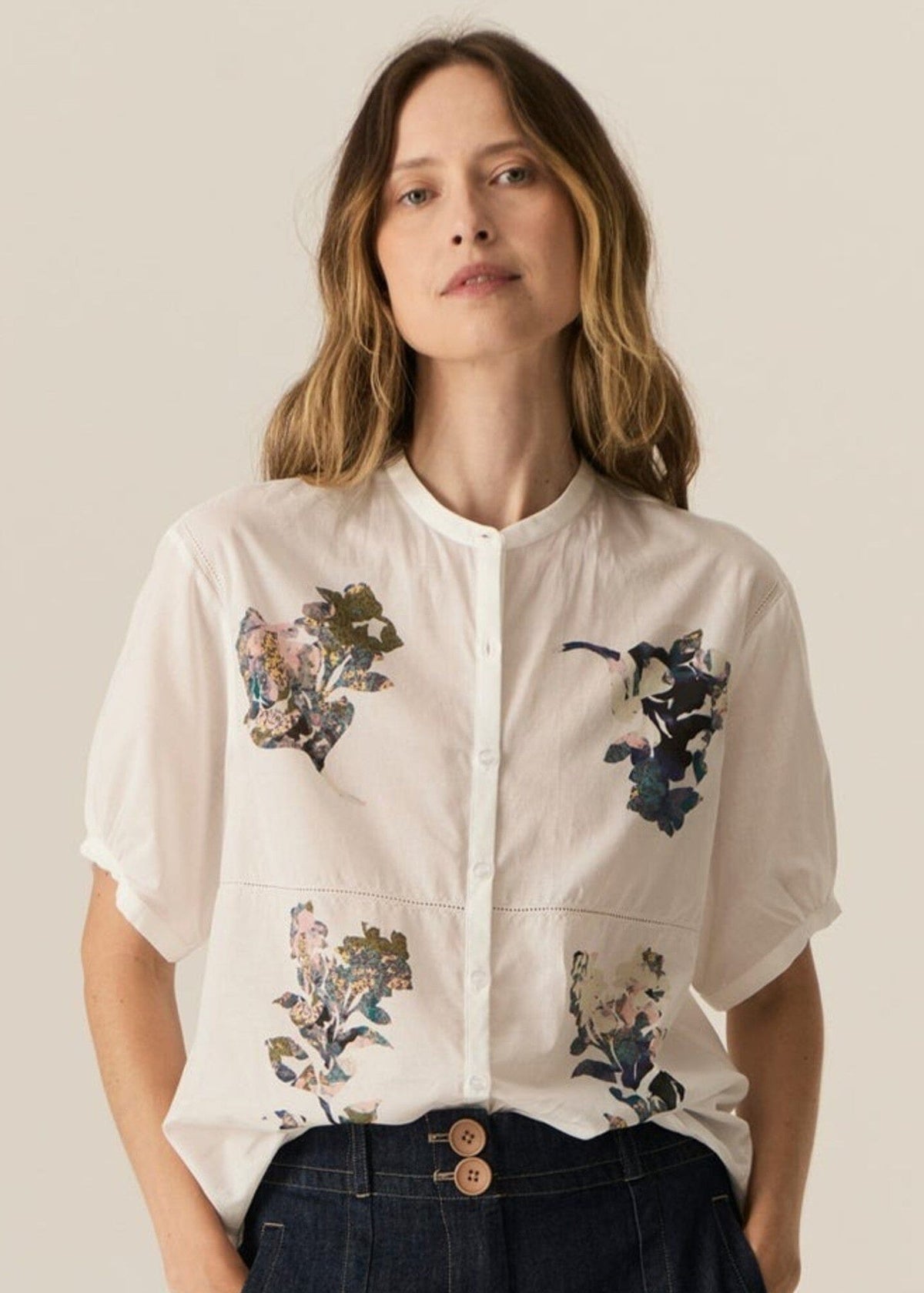 POL Botanist Shirt - Botanist Print Shirts &amp; Blouses - Zabecca Living