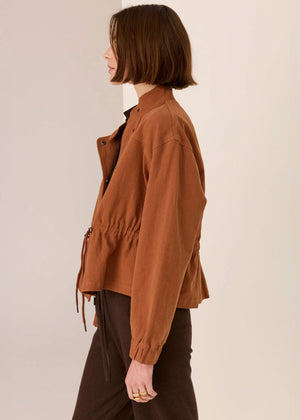 POL Bronel Jacket - Toffee Jacket - Zabecca Living