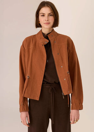 POL Bronel Jacket - Toffee Jacket - Zabecca Living